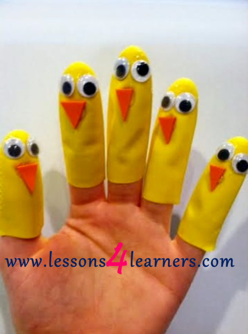 Five Little Ducks Finger Play